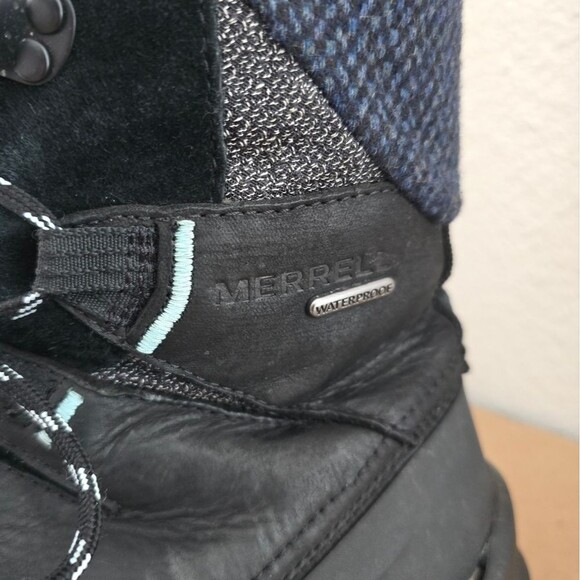 Merrell Womens Thermo Aurora 2 Mid Shell Waterproof Black Size 8 Lace Up - Picture 6 of 8